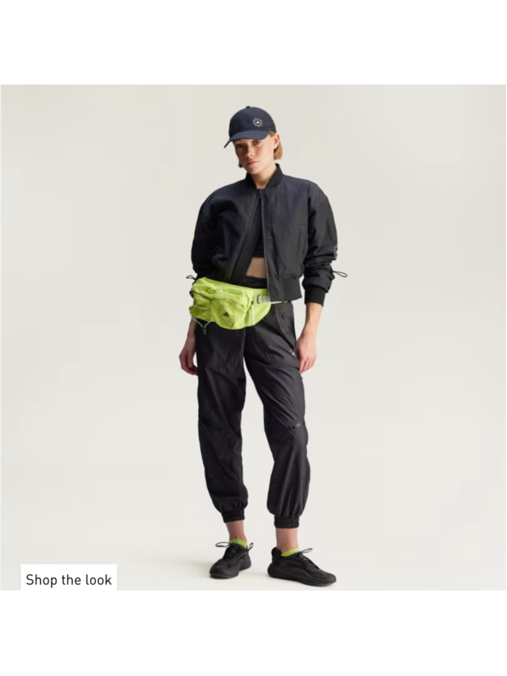 adidas by Stella McCartney TrueNature Woven Bomber Cropped Jacket XS
